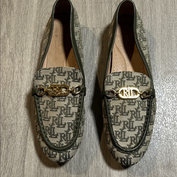 Ralph Lauren Shoes - Ralph Lauren Green and Gold Loafers
